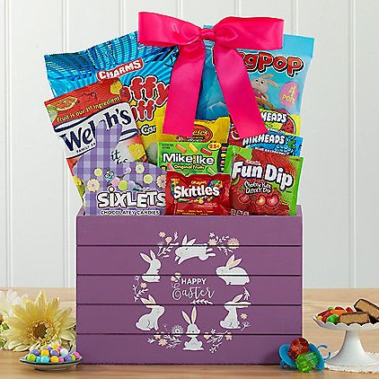 Easter Delight: Easter Gift Basket - Purple
