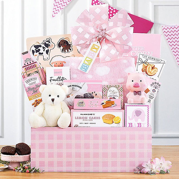 Hello Baby: Baby Girl Gift Basket