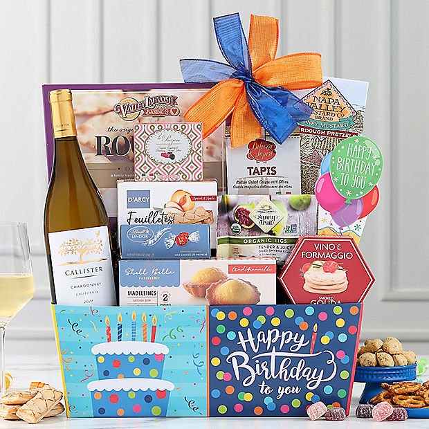 Callister Cellars Chardonnay: Birthday Gift Basket