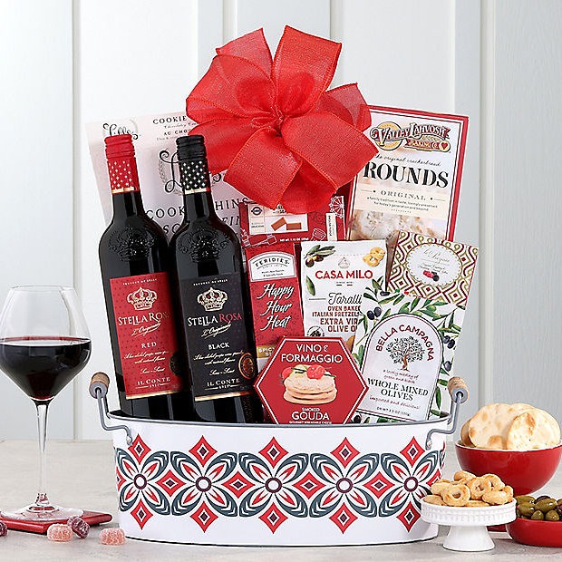 Stella Rosa Semi Sweet Duet: Wine Gift Basket