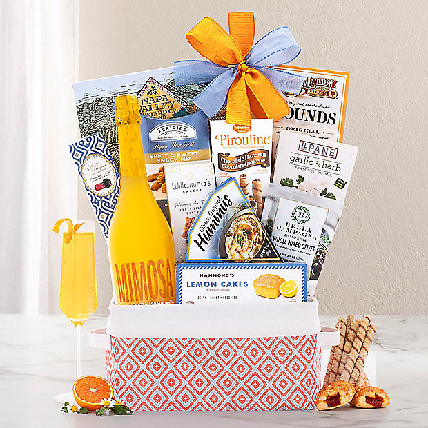 Mediterranean Mimosa: Sparkling Wine Gift Basket