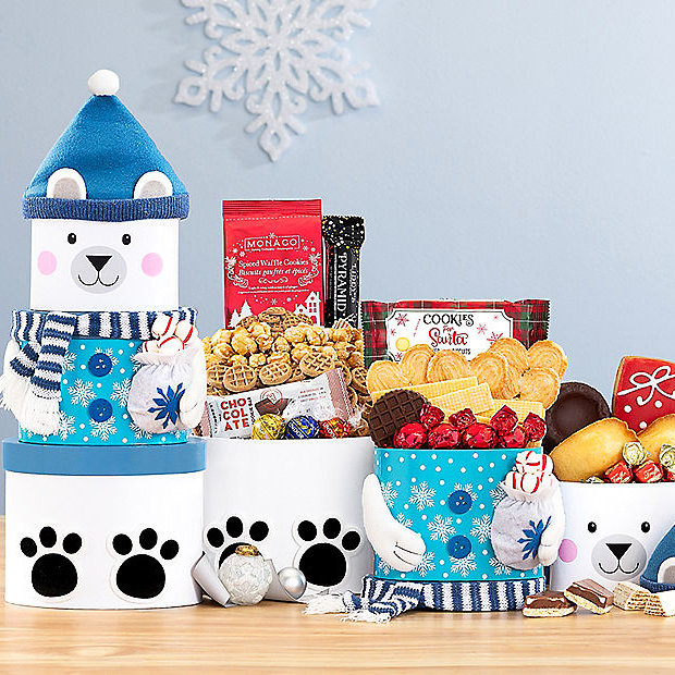 Polar Bear Sweets: Holiday Gift Tower