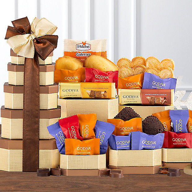 Godiva Treasures: Premium Chocolate Gift Tower