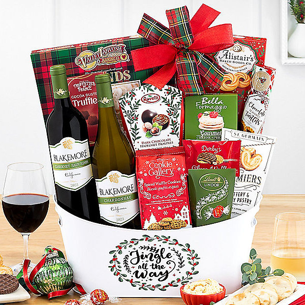 Blakemore Holiday Red & White Duet: Wine Gift Basket