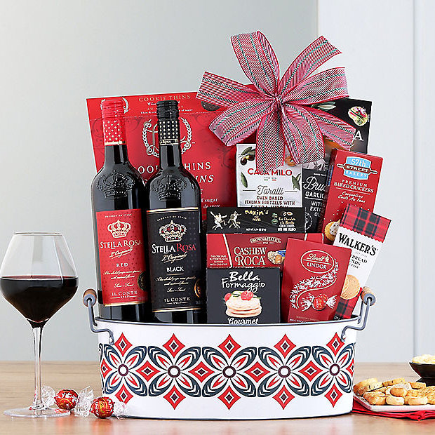 Stella Rosa Semi Sweet Duet: Wine Gift Basket