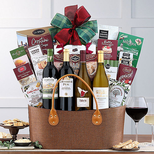 California Wine Quartet: Gourmet Gift Basket