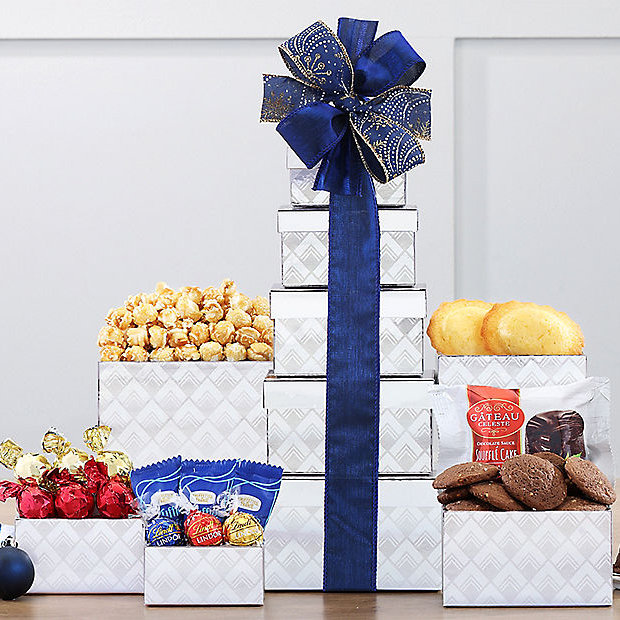 Premium Sweets: Gourmet Gift Tower