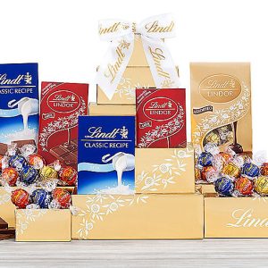 Golden Lindt: Chocolate & Sweets Gift Tower