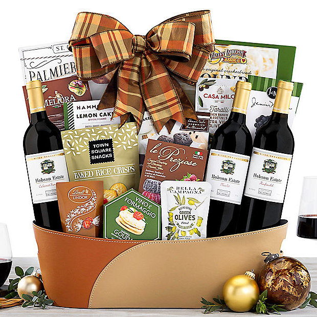 Hobson Red Trio: Gourmet Wine Basket