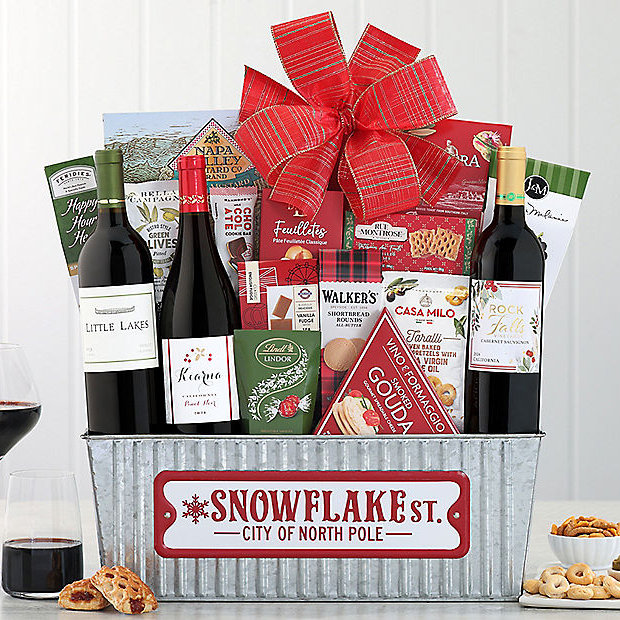North Pole Road: Holiday Wine Gift Basket