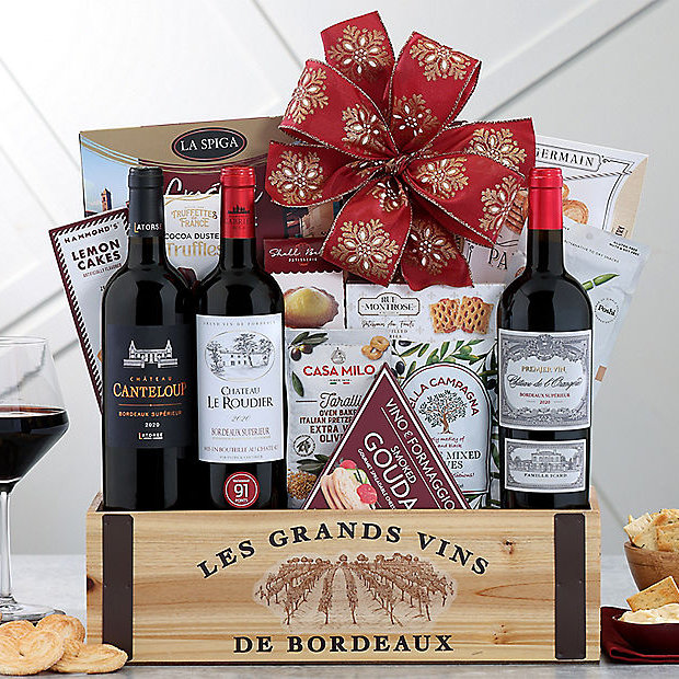 The Bordeaux Trio: Wine Gift Basket