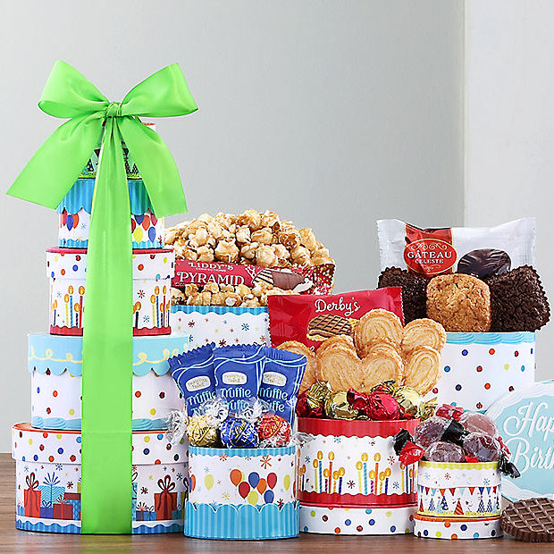 Make a Wish: Gourmet Birthday Gift Tower