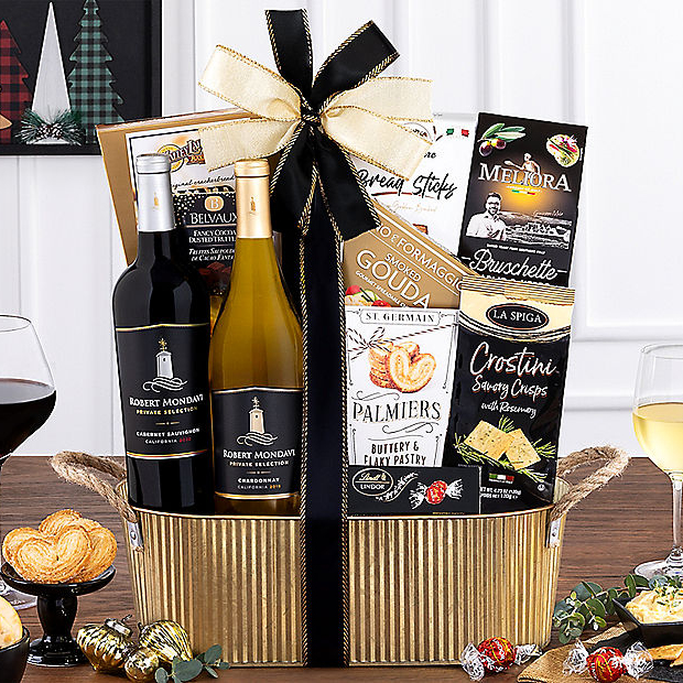 Robert Mondavi Private Selection Duet: Wine Gift Basket