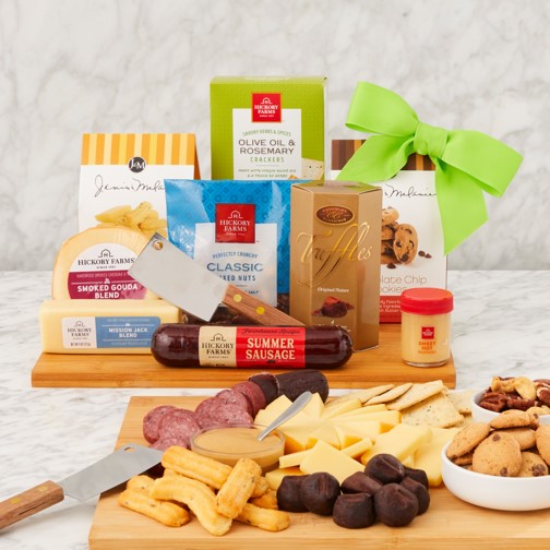 Spring Charcuterie: Gourmet Cheese & Meat Gift Set