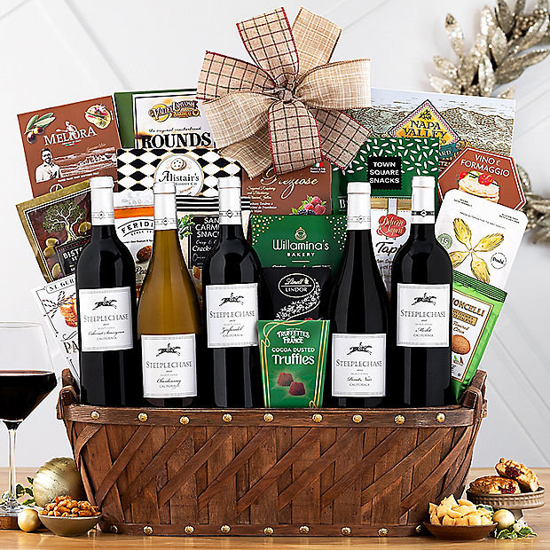 Steeplechase Vineyards Collection: Gourmet Wine Gift Basket