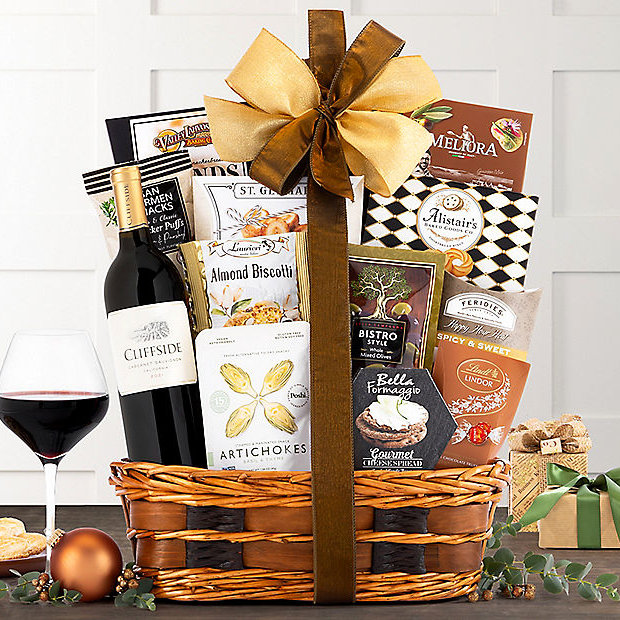 Cliffside Cabernet: Wine Gift Basket