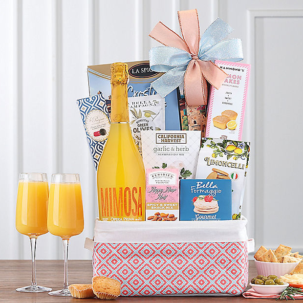 Mediterranean Mimosa: Sparkling Wine Gift Basket