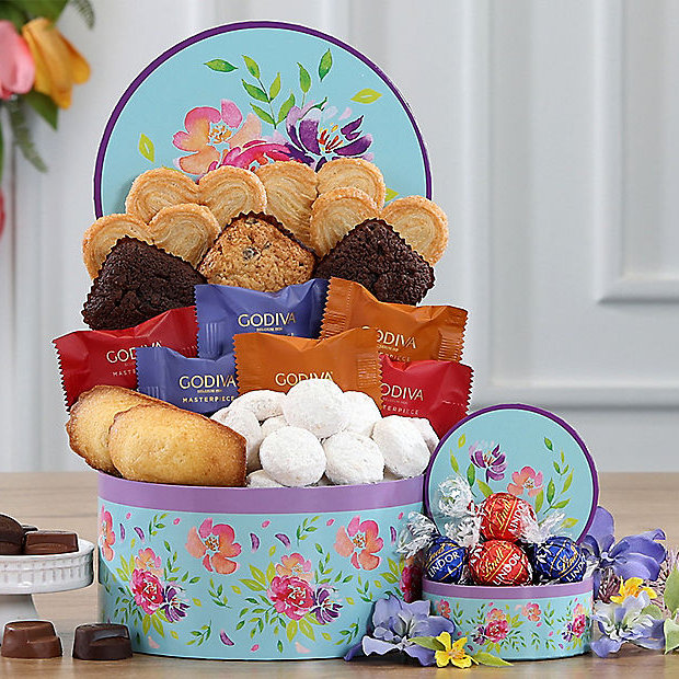 Floral Delights: Sweets Gift Box