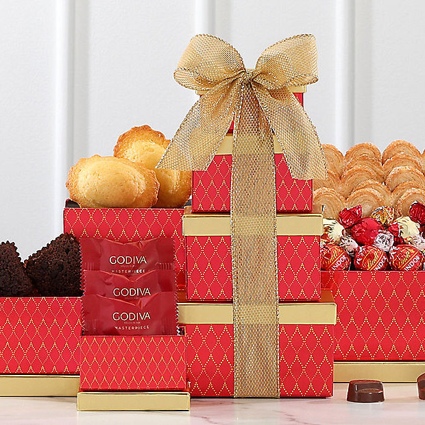 Deluxe Chocolate & Sweets: Gourmet Gift Tower