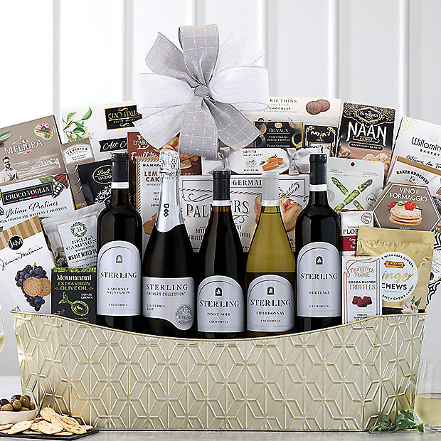 Sterling Vintner's Collection: Gourmet Wine Gift Basket