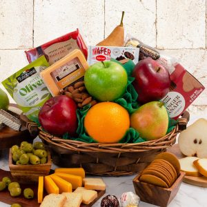 Nature's Bounty: Fruit & Snacks Gift Basket