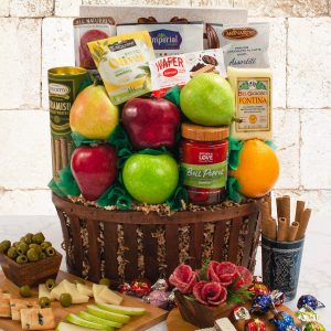 Orchard Bliss: Fruit & Snacks Gift Basket