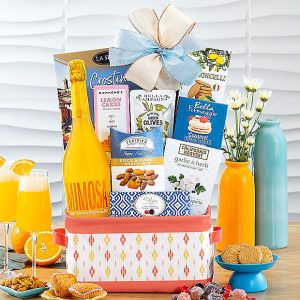 Mediterranean Mimosa: Sparkling Wine Gift Basket
